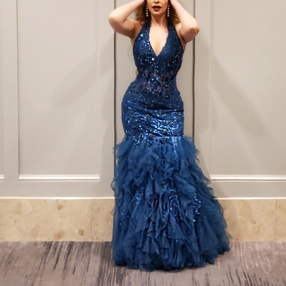 Jovani Dresses & Skirts - Layered Tulle Sequin Mermaid Prom/Pageant Dress